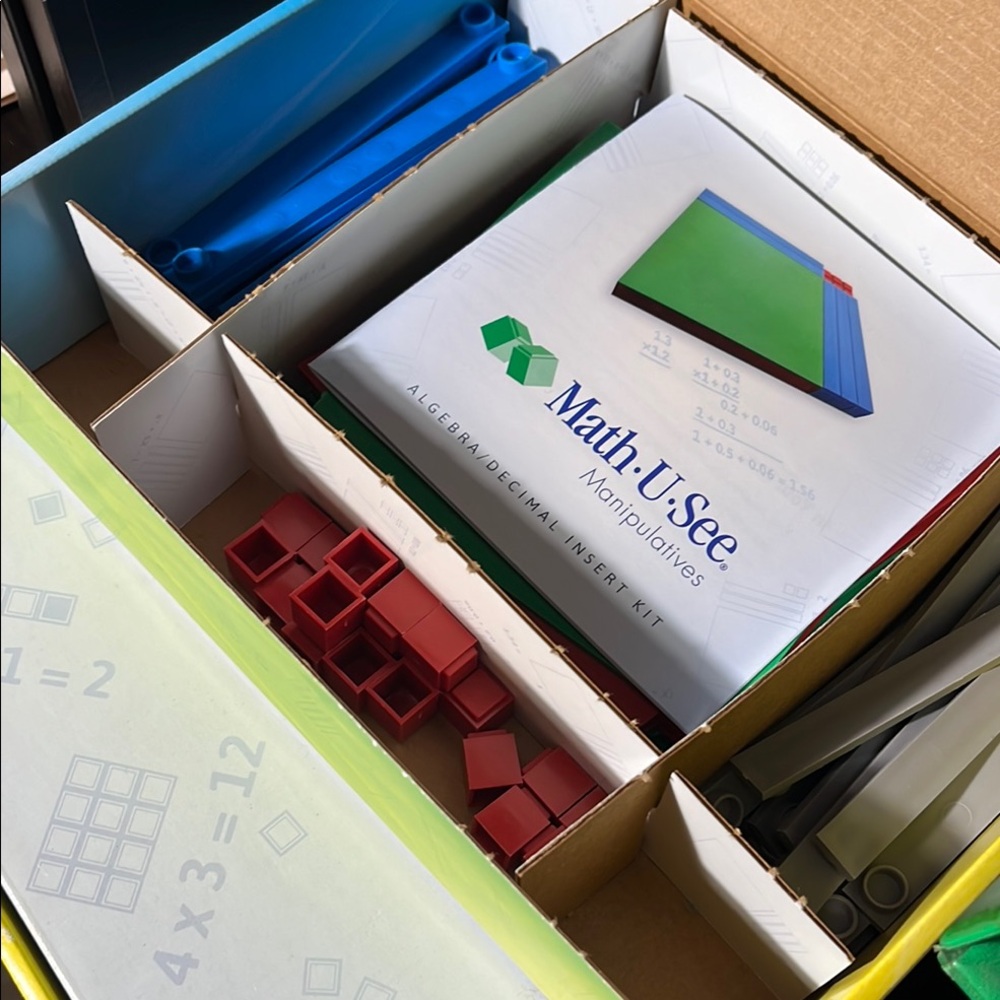 Math U See Manipulative Integer Blocks and algebra inserts - Picture 3 of 9